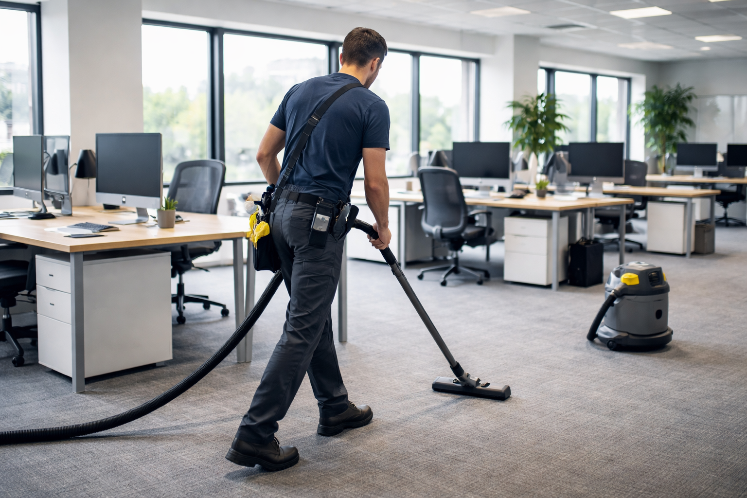 Équipe de nettoyage professionnelle dans le Val-d’Oise